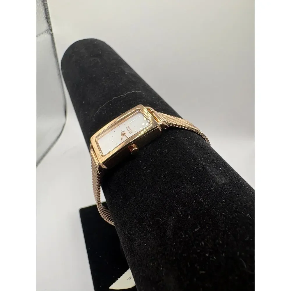 Skagen Women's Hagen Micro Two Hand Rose Gold-Tone Stainless Steel 30mm